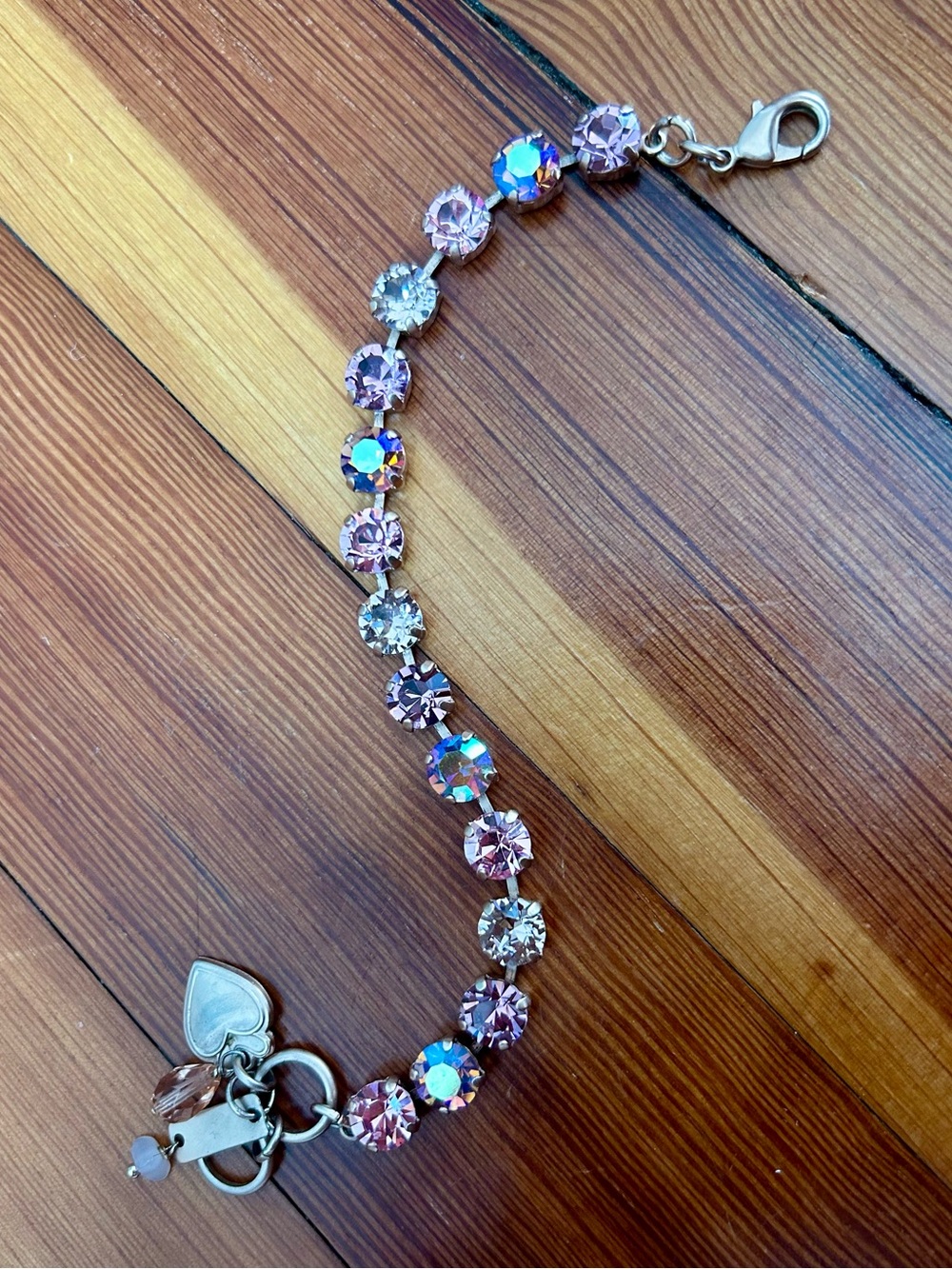 Mariana Rose Gold Crystal Tennis Bracelet